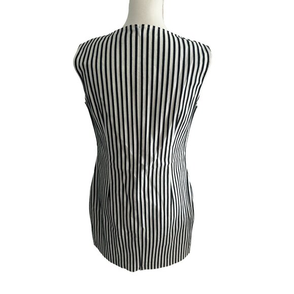 ST JOHN COLLECTION Striped Vintage Crewneck Dress Size 8 - Picture 6 of 8